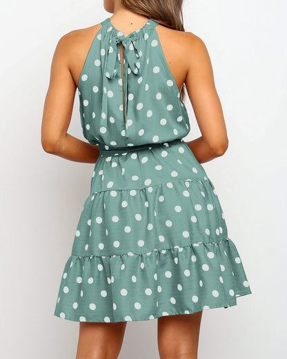 Robe dos nu à pois chic signée Amélie Morin