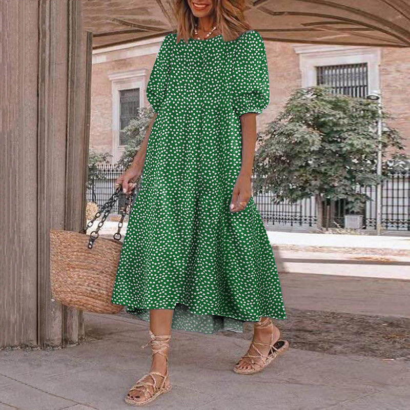 Robe midi d'été à imprimé floral Amélie Morin