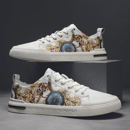 Baskets artisanales en cuir Amelie Morin pour homme, style quotidien