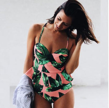 Bikini taille haute fleuri Amelie Morin