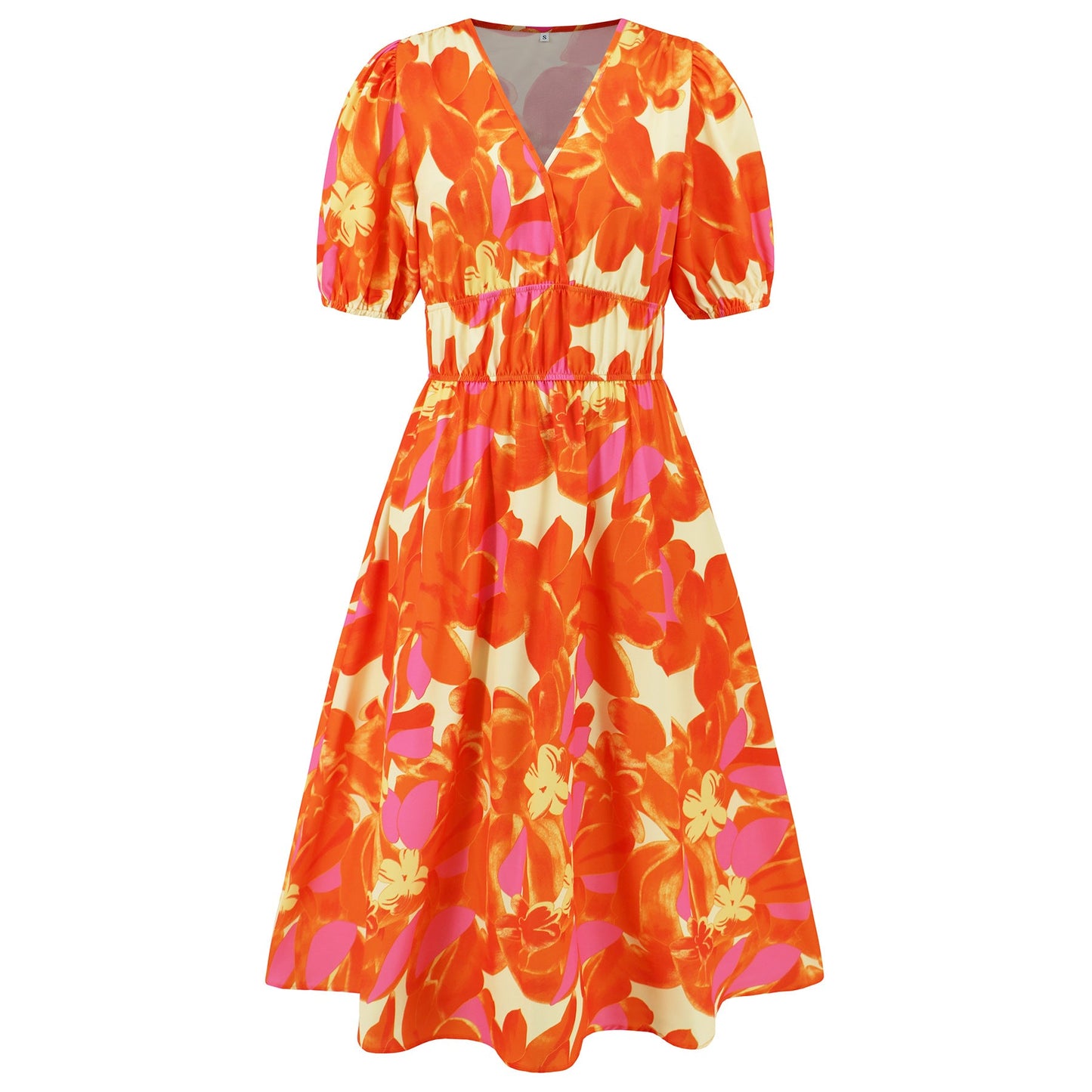 Robe bohème fleurie à col en V signée Amélie Morin
