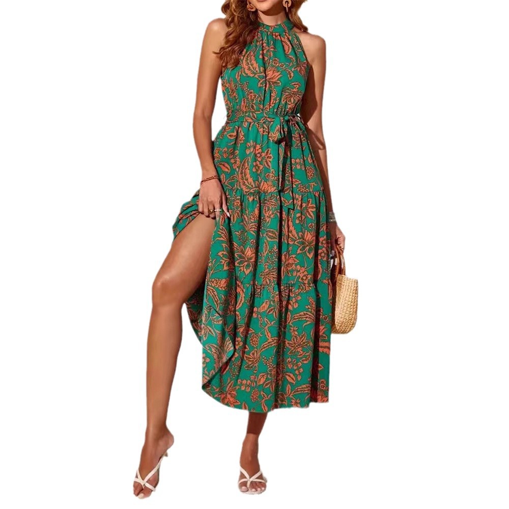 Robe d'été sans manches à fleurs bohèmes Amélie Morin