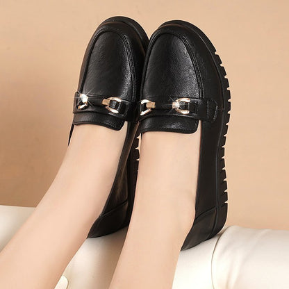 Mocassins plats en cuir Elegant Comfort Amelie Morin