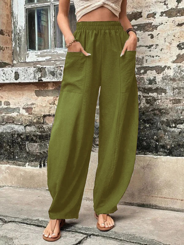 Pantalon harem Amelie Morin coupe décontractée avec poches