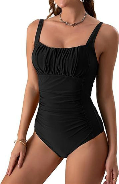 Maillot de bain une pièce chic à col carré signé Amélie Morin