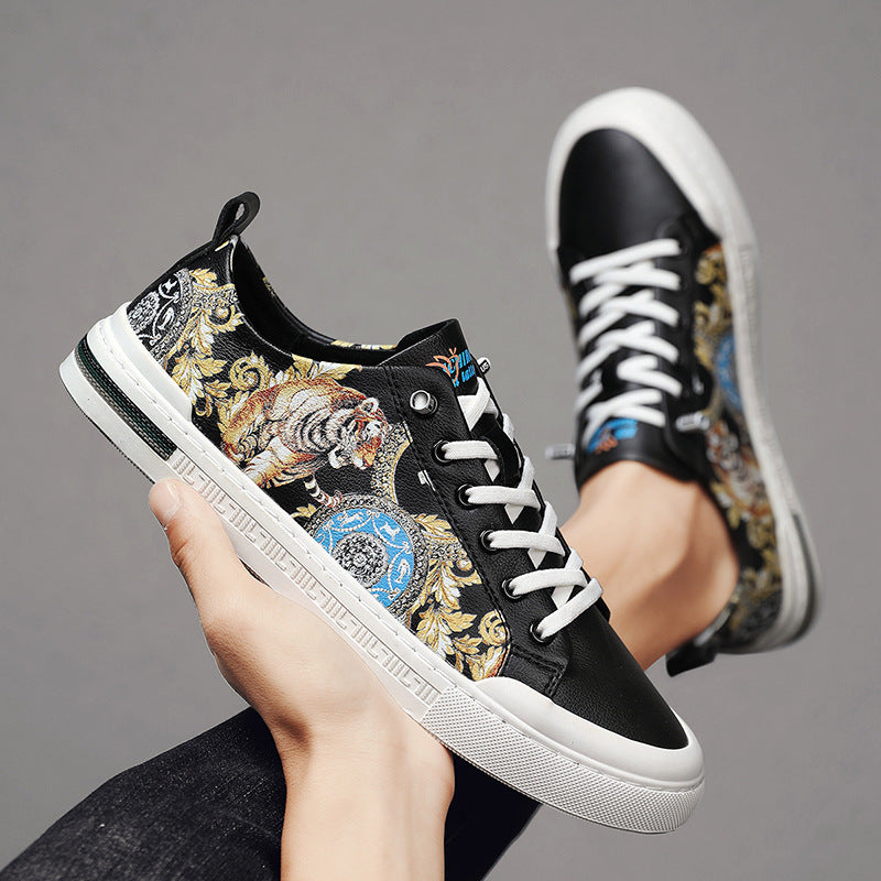 Baskets artisanales en cuir Amelie Morin pour homme, style quotidien