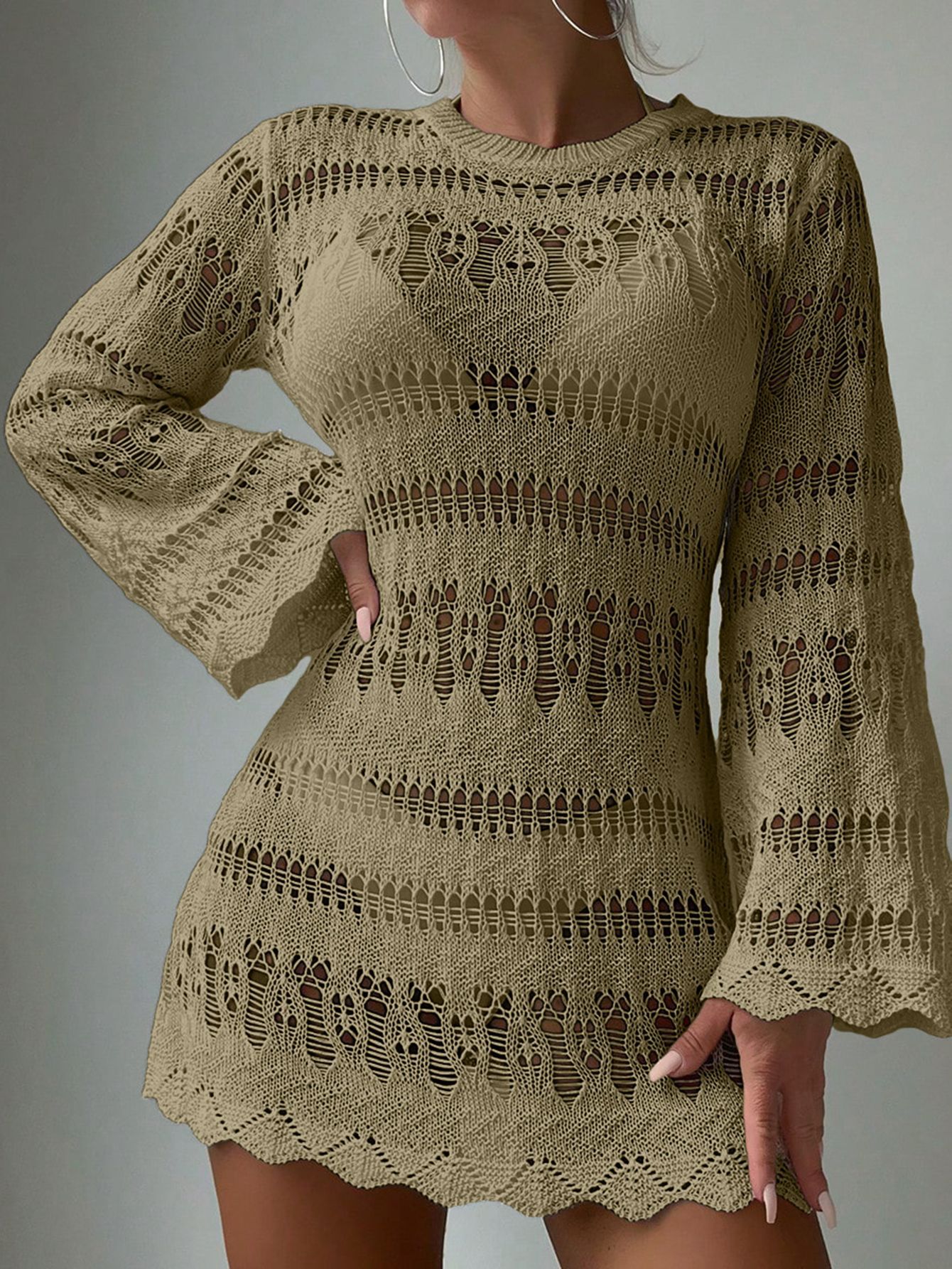 Cache-maillot de plage chic en crochet Amélie Morin