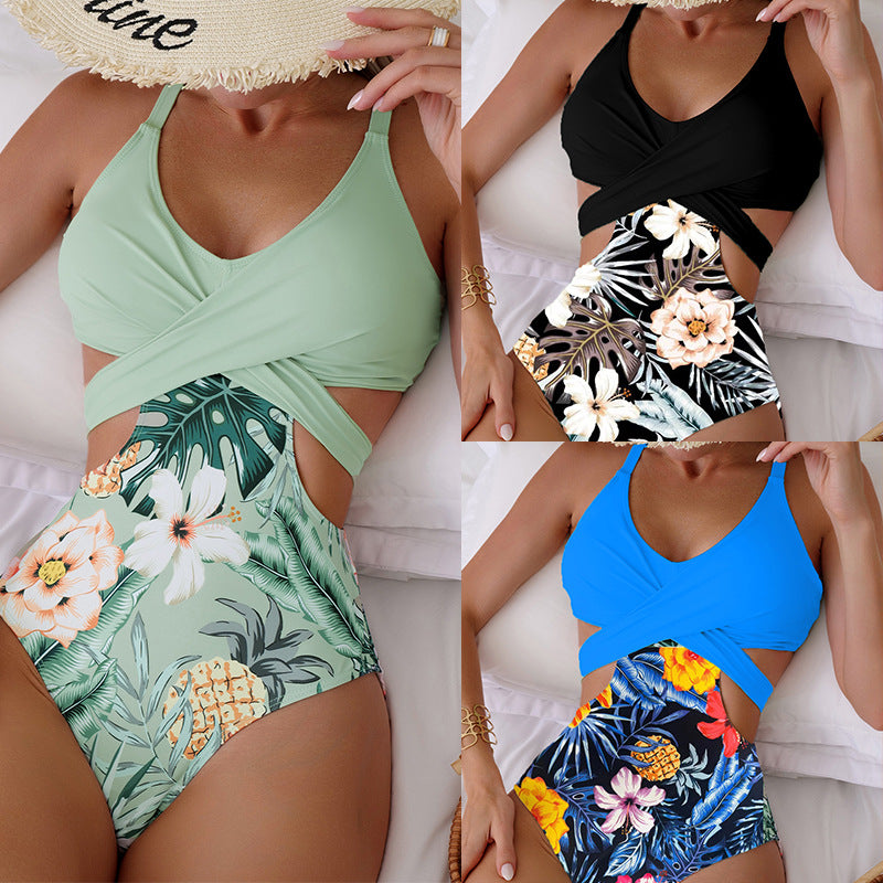 Chic Hollow Out Elizabeth Ainsley One-Piece Bikini