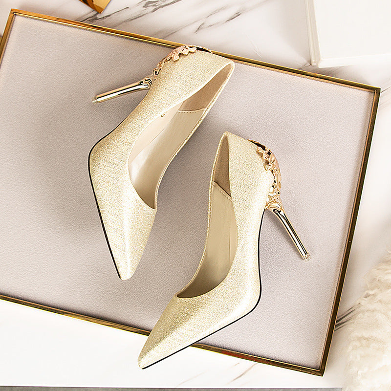 Escarpins élégants en daim signés Amélie Morin