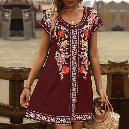 Robe d'été décontractée à imprimé floral Amélie Morin