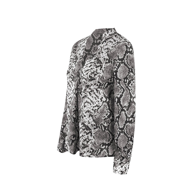 Chemise boutonnée à imprimé léopard chic Amelie Morin