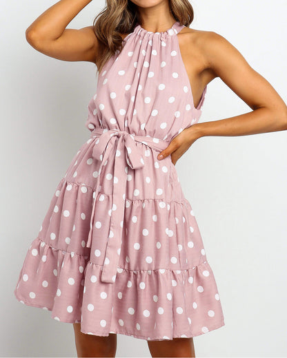 Robe dos nu à pois chic signée Amélie Morin