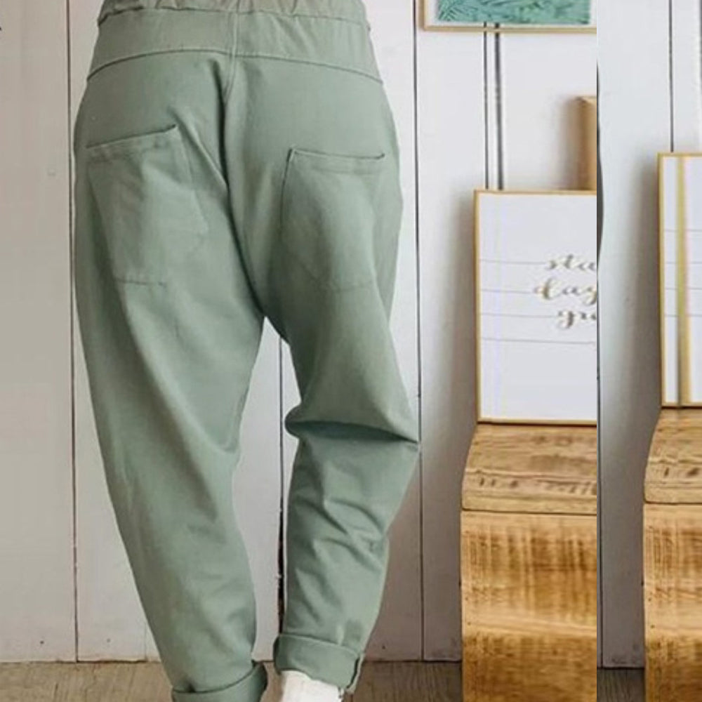 Pantalon harem en coton Amelie Morin coupe décontractée
