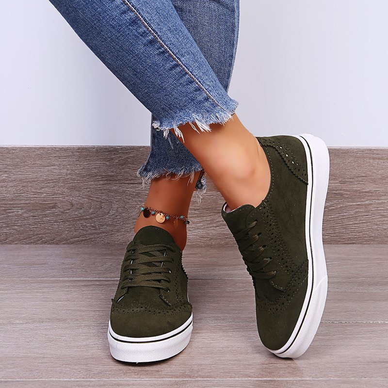 Everyday Comfort Elizabeth Ainsley Canvas Flat Sneakers