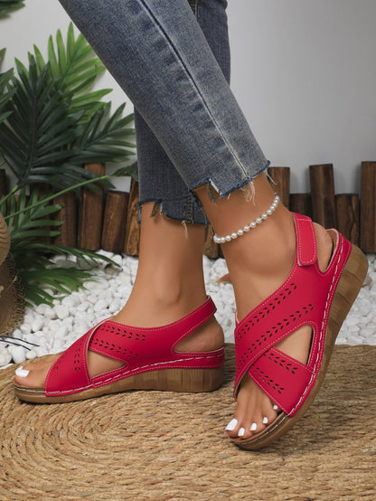 Sandales compensées Chic Comfort Amelie Morin grandes tailles
