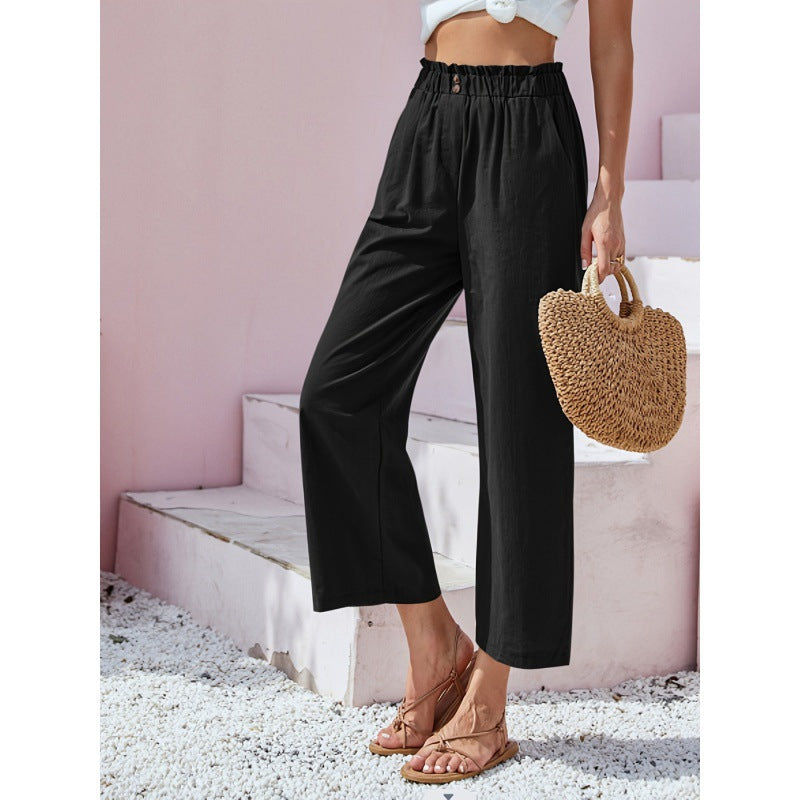 Pantalon taille haute Amelie Morin inspiré de Pinterest