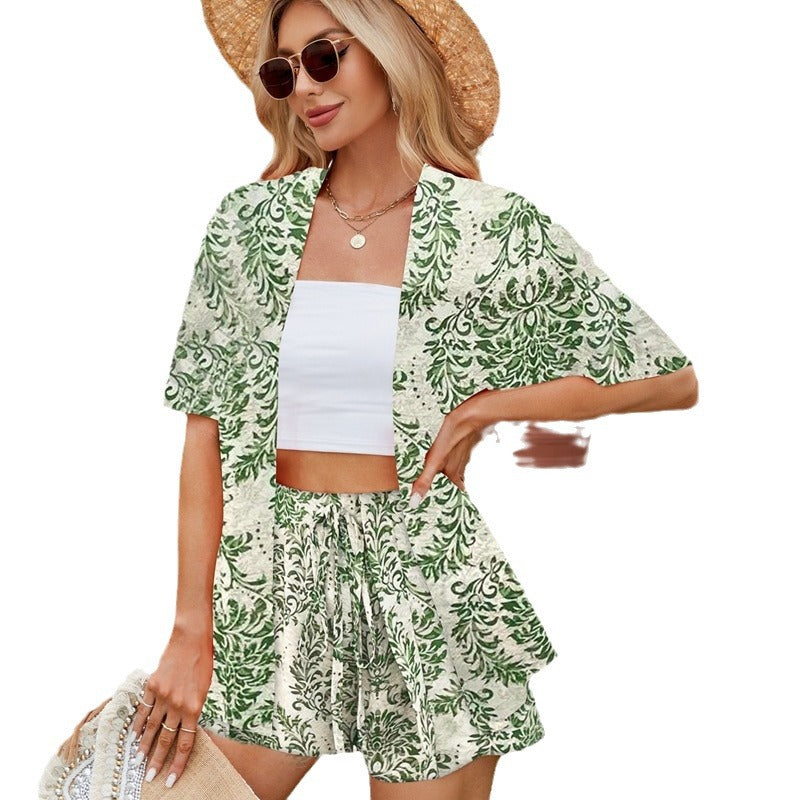 Ensemble chemise d'été à imprimé floral Amélie Morin