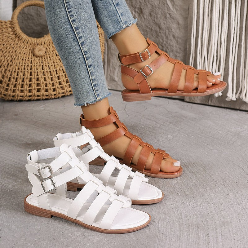 Chic Roman Elizabeth Ainsley Hollow Sandals