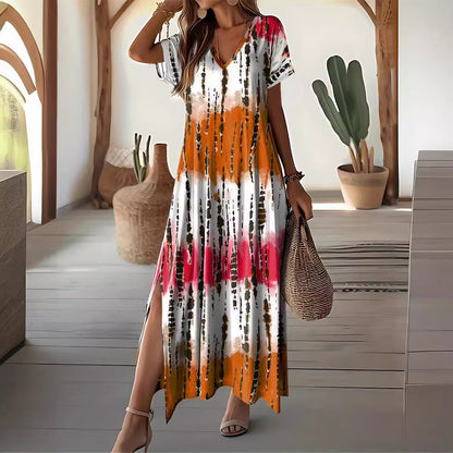 Robe maxi chic tie-dye Amélie Morin