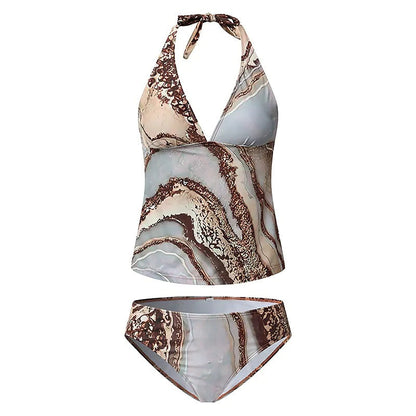 Maillot de bain bikini fendu Chic Marble Amelie Morin