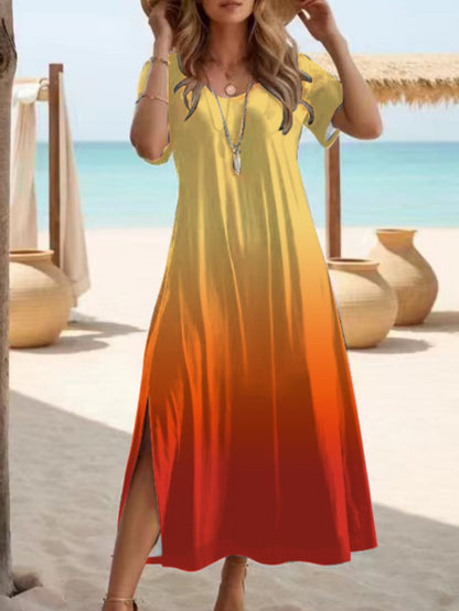 Robe maxi fendue élégante signée Amélie Morin