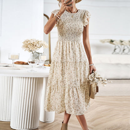 Robe midi d'été élégante à fleurs Amélie Morin