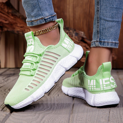 Baskets de running décontractées Amelie Morin en maille respirante