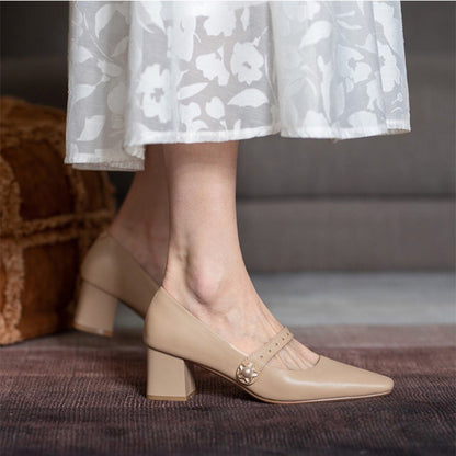 Classic Mary Jane Heels by Elizabeth Ainsley