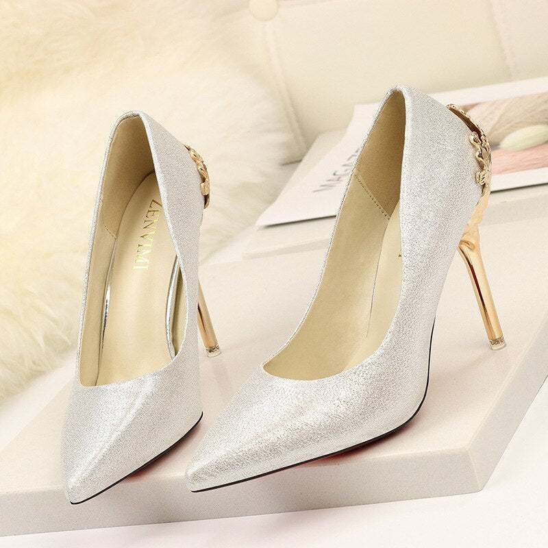 Elegant Suede High Heels by Elizabeth Ainsley