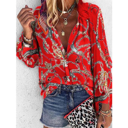 Chemise imprimée vibrante style urbain Amélie Morin