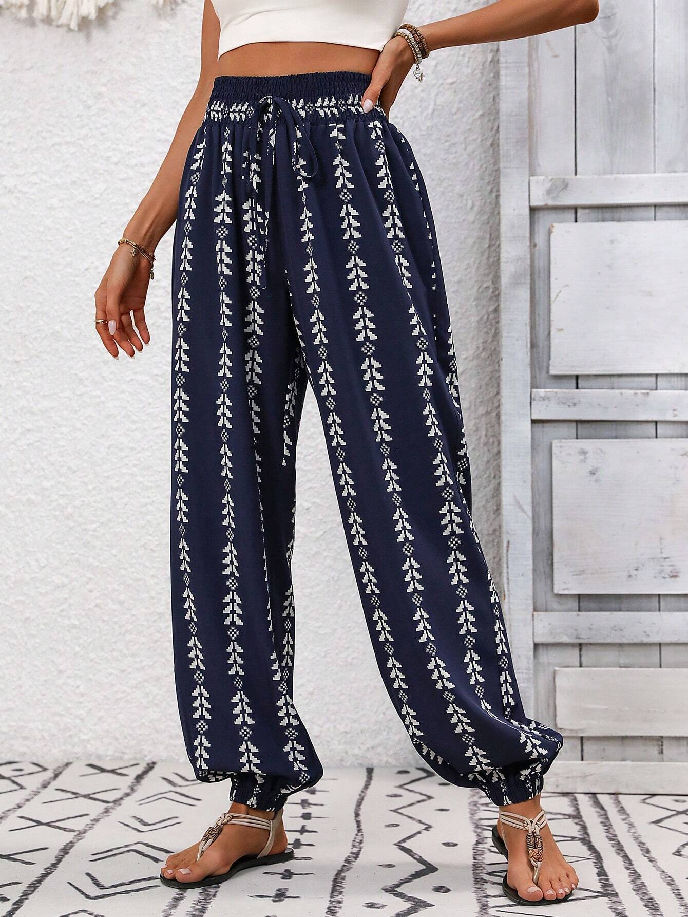Pantalon large bohème par Amélie Morin