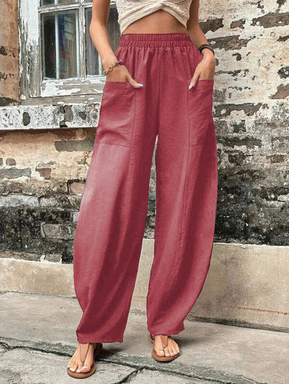Pantalon harem Amelie Morin coupe décontractée avec poches