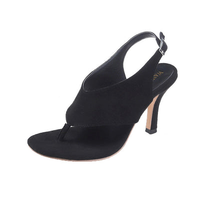 Sandales chics à talons hauts en daim par Amélie Morin