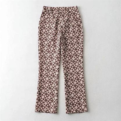 Pantalon droit taille haute rétro Amelie Morin