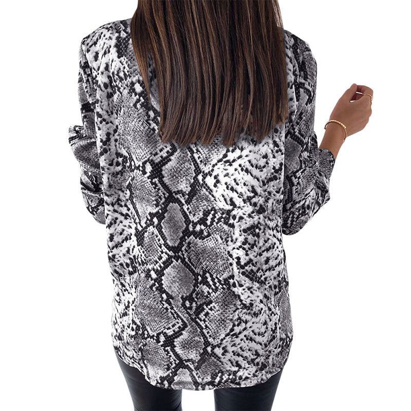 Chemise boutonnée à imprimé léopard chic Amelie Morin