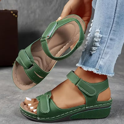 Sandales compensées confortables Amelie Morin à brides Perfect-Fit