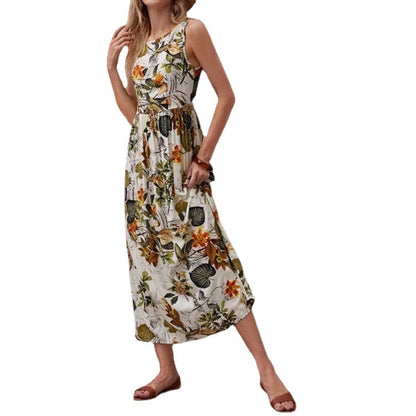 Robe trapèze en coton à imprimé floral signée Amélie Morin