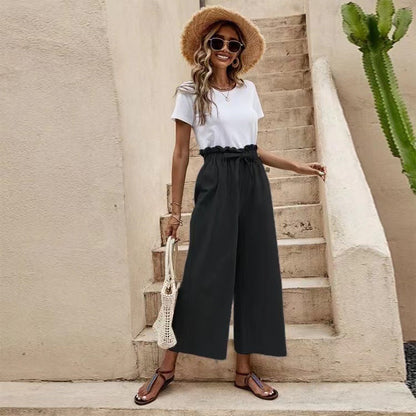 Pantalon large en lin Amelie Morin, inspiré de Pinterest