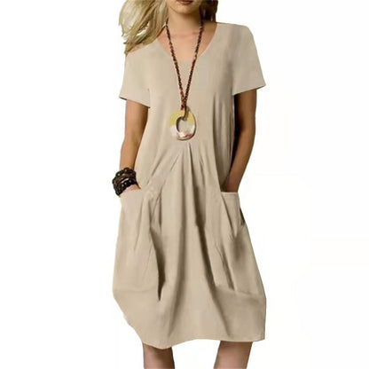 Robe en coton et lin facile à porter Amélie Morin