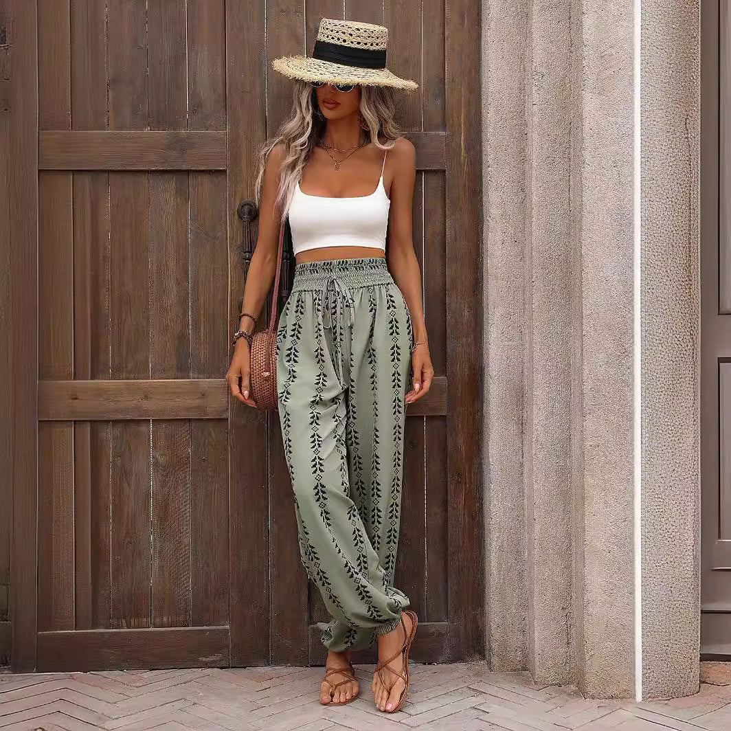 Pantalon large bohème par Amélie Morin
