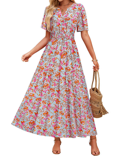 Robe maxi fleurie Amélie Morin Confort d'été
