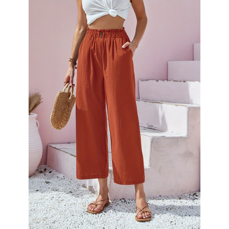 Pantalon taille haute Amelie Morin inspiré de Pinterest