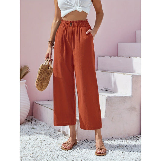 Pantalon taille haute Amelie Morin inspiré de Pinterest