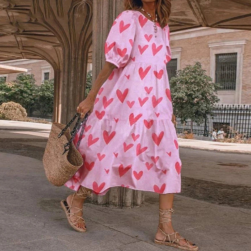 Robe midi d'été à imprimé floral Amélie Morin