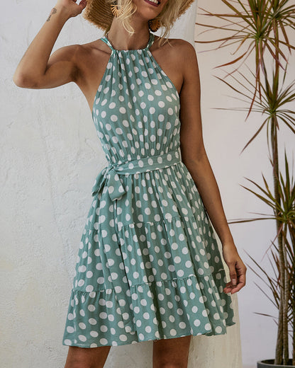 Robe dos nu à pois chic signée Amélie Morin