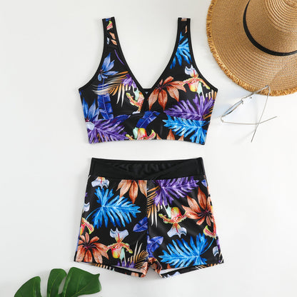 Bikini boxer imprimé aux couleurs vives par Amélie Morin