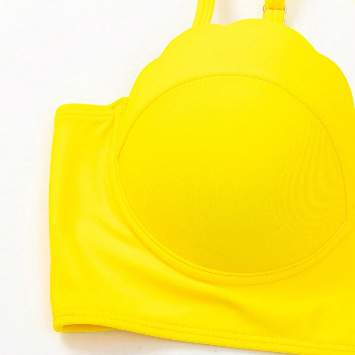 Bikini taille haute à motif feuille d'érable éclatante par Amélie Morin