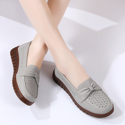 Mocassins plats en cuir Amelie Morin, élégants et confortables