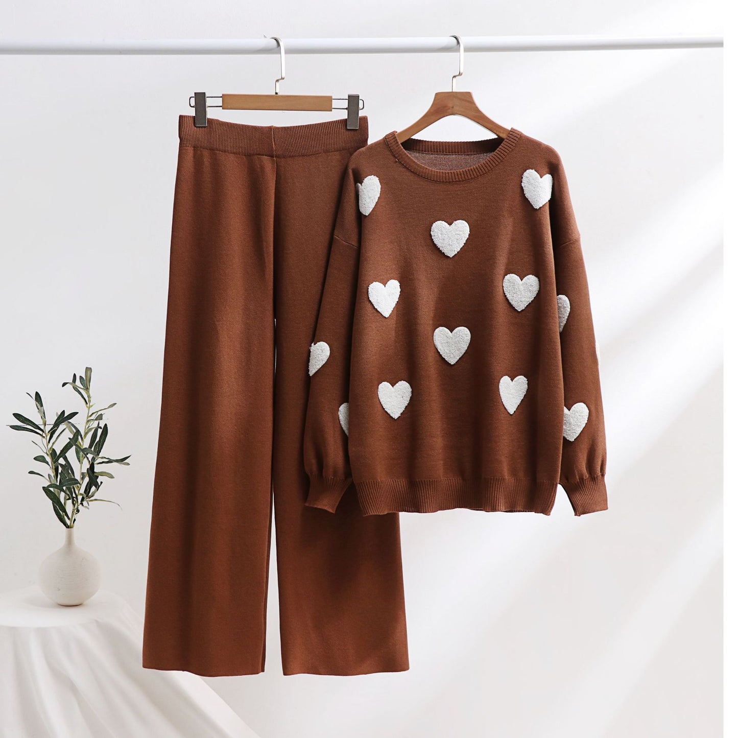 Ensemble en maille Chic Heart par Amélie Morin