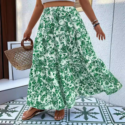 Jupe maxi grande taille à imprimé floral Amelie Morin